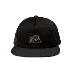 Roark Hat Black Mesh Peaking Packable Trucker Cap Running Trail Lightweight